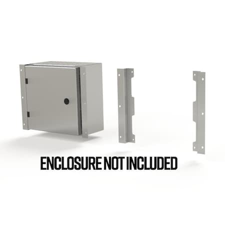 Saginaw Control & Engineering Flush Mount Frame, 11.85 in. H x 2.43 in. W x 1.08 in. L, 316 Stainless Steel SCE-ELFM12HSS